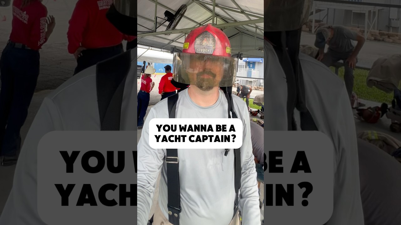 Maritime firefighting training ￼🔥 #sailingbyefelicia #captainmatt4hire