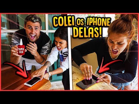 PEDI O CELULAR DELAS EMPRESTADO E COLEI COM SUPER COLA!! – TROLLANDO AMIGAS [ REZENDE EVIL ]