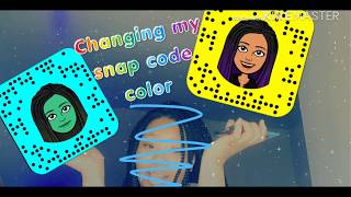 How to change your snap code Color