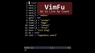VimFu — Go to Line by Count