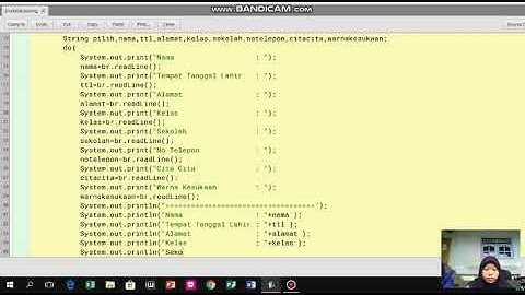 Biodata "Looping" -Tugas Pemrograman