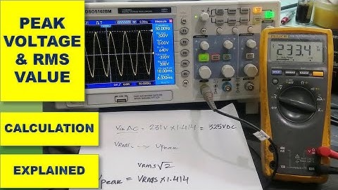 #305 RMS  & Peak Voltage - Measurement & Calculation