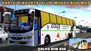 KSRTC AIRAVAT CLUB CLASS For Volvo B11r facelift bus mod for bussid | Bussid V3.7.1