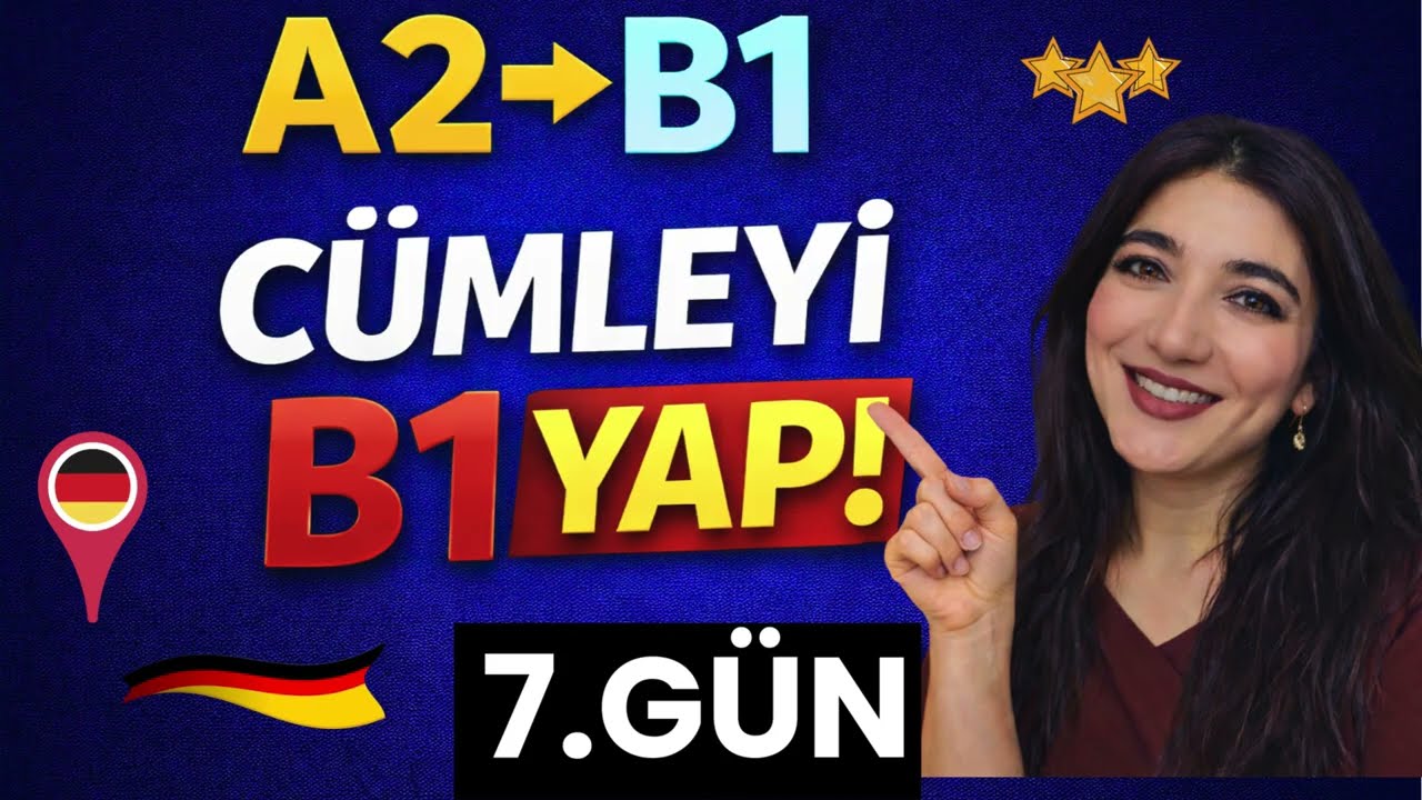 7.Gün+ÜCRETSIZ PDF+ |A2-B1 Cümle Geliştirme Serisi #almancaöğreniyorum #Almanca