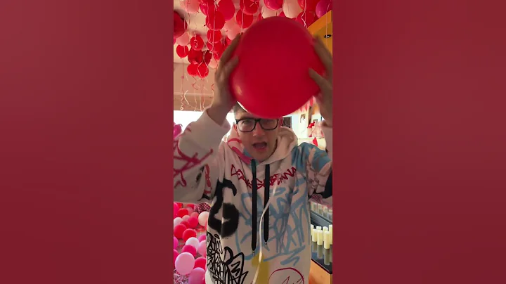 How to get balloons on the ceiling without helium life hack!!