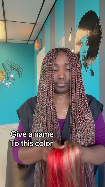  Hair braid color blend - YouTube