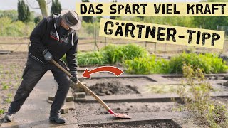 Dieser einfach Schaufeltrick erspart dir viel kraft und Zeit bei der Gartenarbeit - Gärtnerwissen.