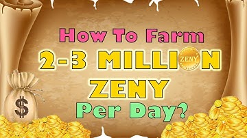 ROX: HOW TO FARM 2-3 Million Zeny a day | Ragnarok X : Next Generation