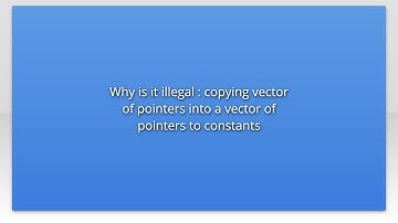 Why is it illegal : copying vector of pointers into a vector of pointers to constants