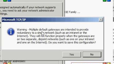 ip address confugration in both nic card