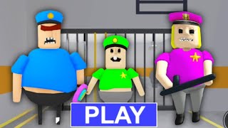 POLICE FAMILY PRISON RUN! (OBBY) ROBLOX