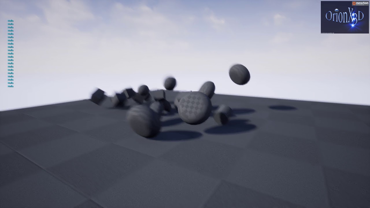 Experimental : Unreal Engine Newton Dynamics Plugin V2 Test.