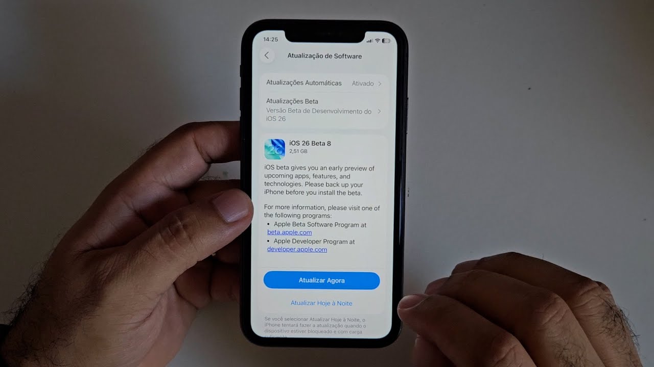 ATUALIZEI MEU IPHONE 11 PARA O IOS 26 BETA 8 I Provavelmente ultima ...