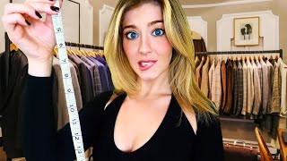 ASMR The OUTRAGEOUSLY INAPPROPRIATE Suit Measuring | Whispered Tailor Roleplay