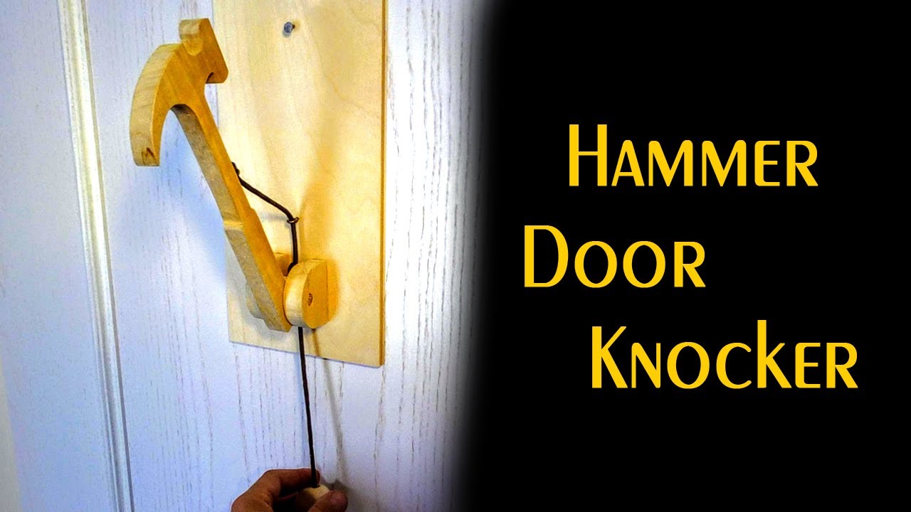 Hammer Door Knocker - Scroll Saw