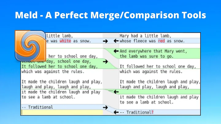 Meld - A Perfects Merge and Comparison Tools for #Developer