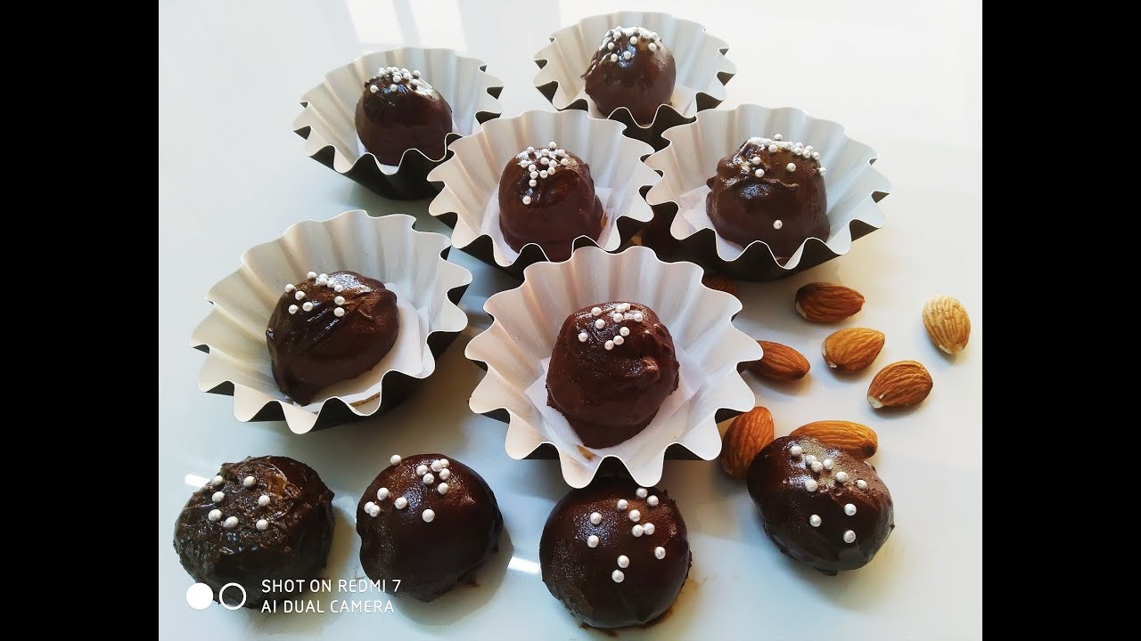 Almond Chocolate Balls. Quick & easy chocolate recipe YouTube
