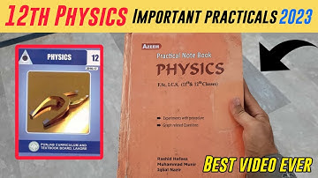 12th Class Physics Most Important Practical - 12th Physics Important Experiment #practical_exam