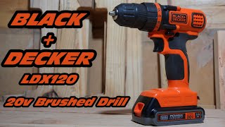 Black + Decker 20V MAX Cordless Lithium Drill/Driver Kit - LDX120C