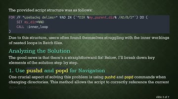How to Fix Variable Substitution Issues in Nested Windows Batch For Loops