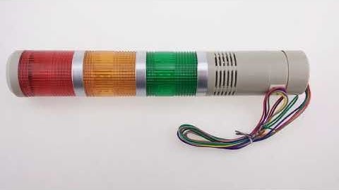 YUMO STP5-24-ROG-W-H 50mm Buzzer 24VDC 3layer LED Signal Tower Flashing Warning Light