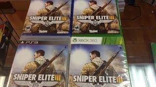 Sniper Elite 3 Afrika Unboxing (PS3 / PS4 / Xbox One / Xbox 360)