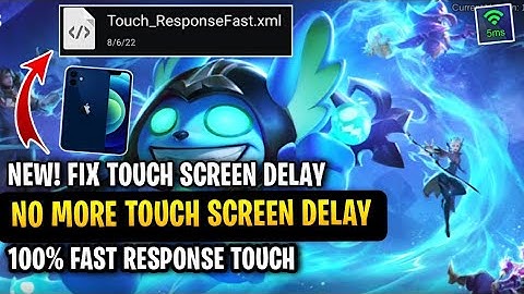 How To Fix Touch Screen Delay In Mobile Legends [ Patch Next Project ] 100% Fast Response (2022)