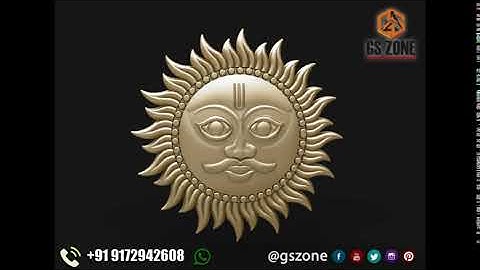 Sun 3D Design #gszone #3D #artcam #cnc