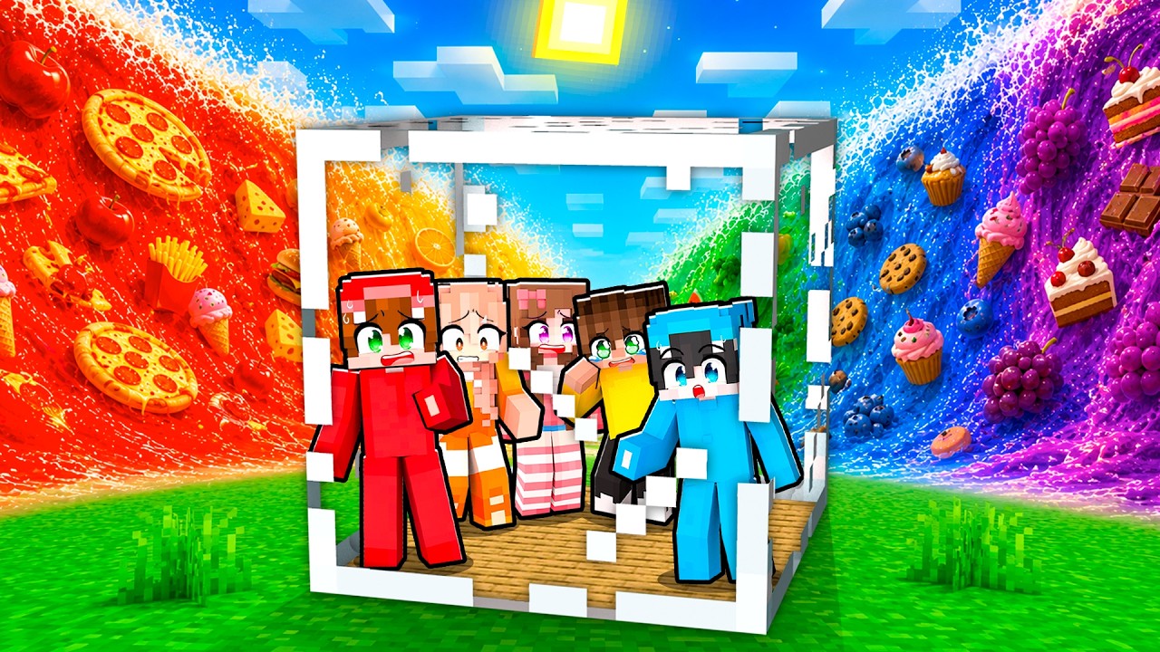 TSUNAMI DE COMIDA vs BUNKER APOCALÍPTICO en Minecraft!