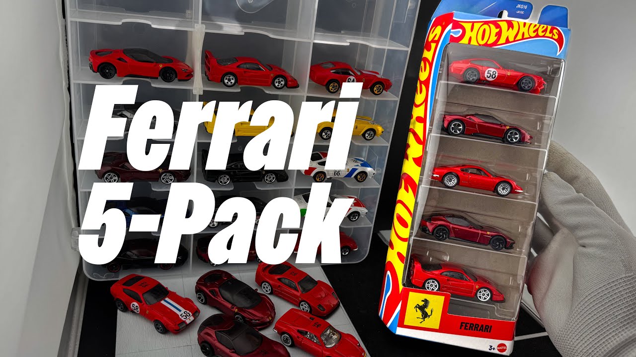ПЕРВЫЙ ВЗГЛЯД: Набор Hot Wheels Ferrari из 5 машинок (2026)