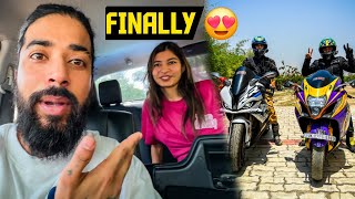 Finally Is Ladki Ke Sath Bmw Aur Hayabusa Pr Assam-Odisha Ki Ride Shuru Hohi Gayi 😍