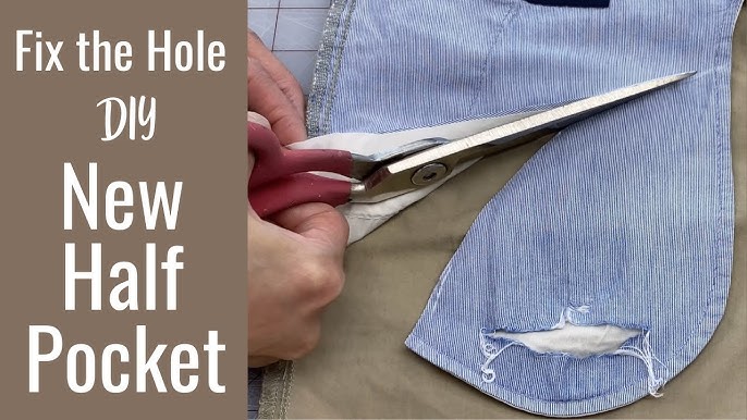 Fix Holes and Tears in Side Pockets of Jeans. – MadamSew