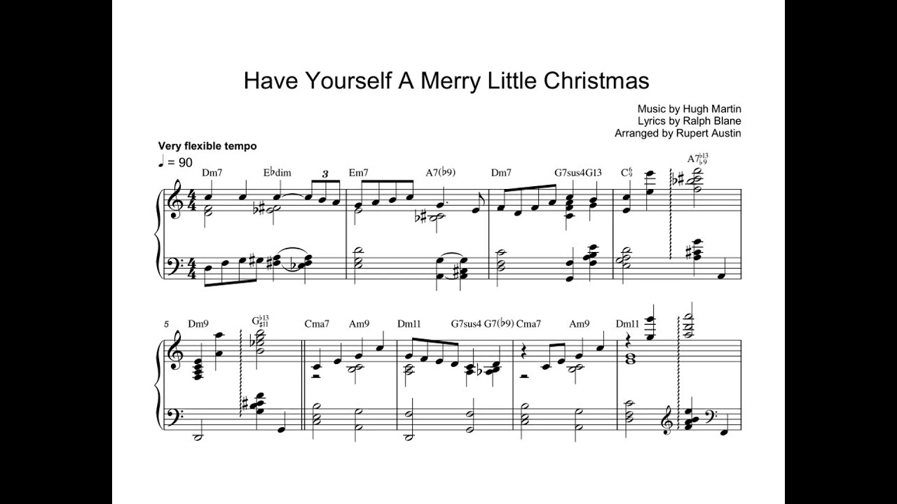 have yourself a merry little christmas jazz piano