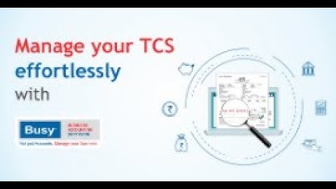 Implementing TCS on Receipts or Sales in BUSY - Hindi
