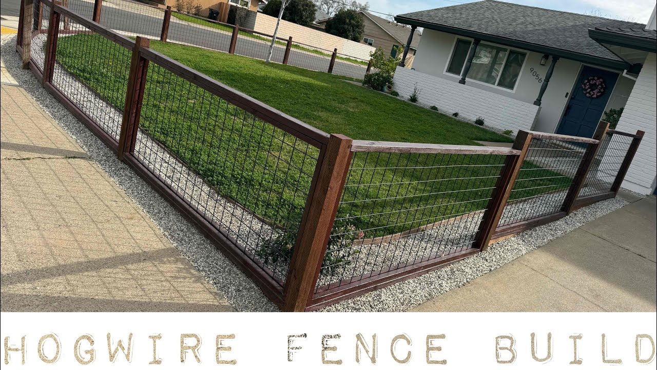 HOG WIRE FENCE BUILD