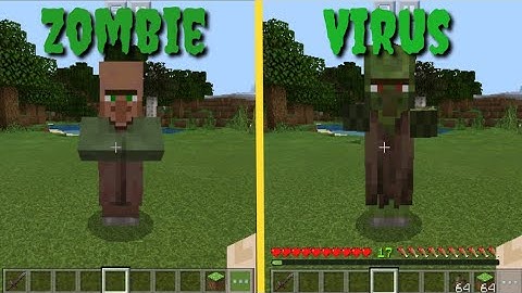 Zombie Virus in Minecraft PE {Apocalypse} (Command Block Creation) tutorial