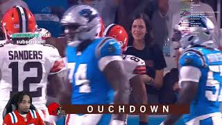 SANDERS DEBUT! FlightReacts To Browns vs. Carolina Panthers Game Highlights | 2025 Preseason Week 1!