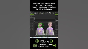 Charming Doll Creepy to Cute Tutorial | iClone Character Creator #iclone #charactercreator #cc4 #3d