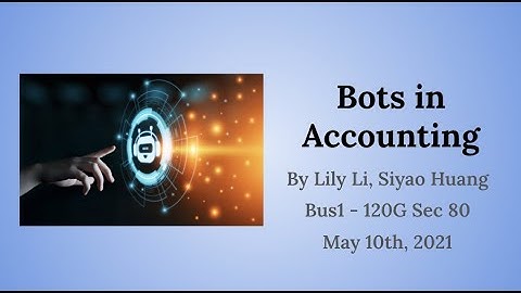 Bots in Accounting