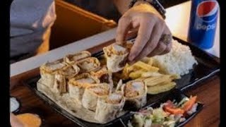 تجربه اكل من مطعم التنين لذيذ😋😋#شاورما#بنغازي#ليبيا