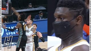 Zion Williamson EPIC Reaction to Ja Morant Monster Dunk - Pelicans vs Grizzlies | February 16, 2021