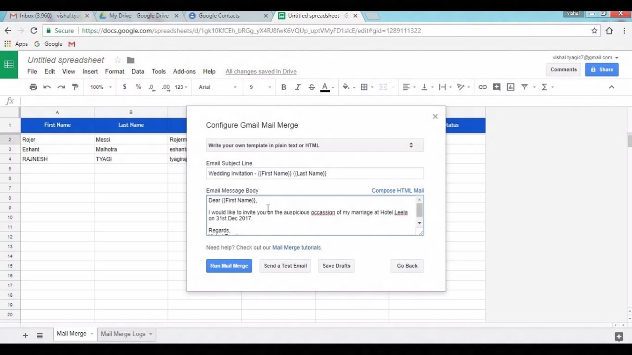 personalised and schedule your emails to multiple people through schedule multiple people