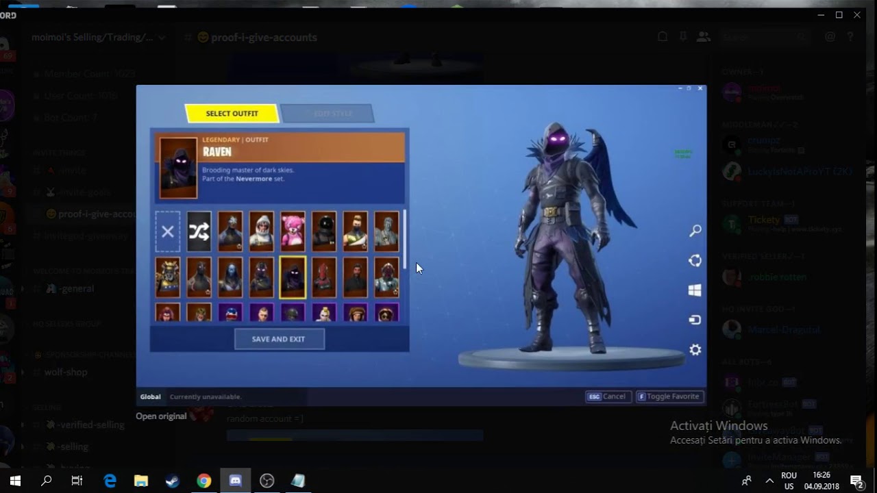 Free fortnite account with discord!!! - YouTube