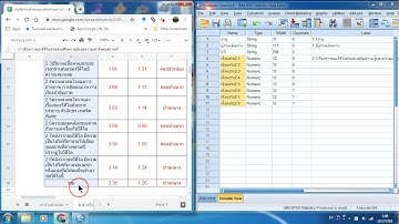 คัดลอกตัวแปรVariableที่มีValueเหมือนกันในSPSS
