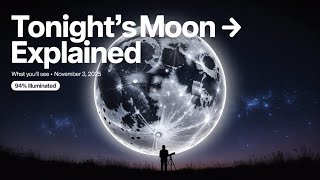 Tonight’s Moon Explained: What You’ll See in the Sky on November 3, 2025 🌕