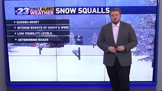 Snow squalls: A quick and impactful winter storm