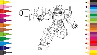 Famous Coloring Pages Transformers Coloring Book Videos for Children Learning Brilliant Colors Wealth