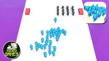 Crowd Rush - All Levels Gameplay Android,ios Walkthrough Mobile Game New Update #2024