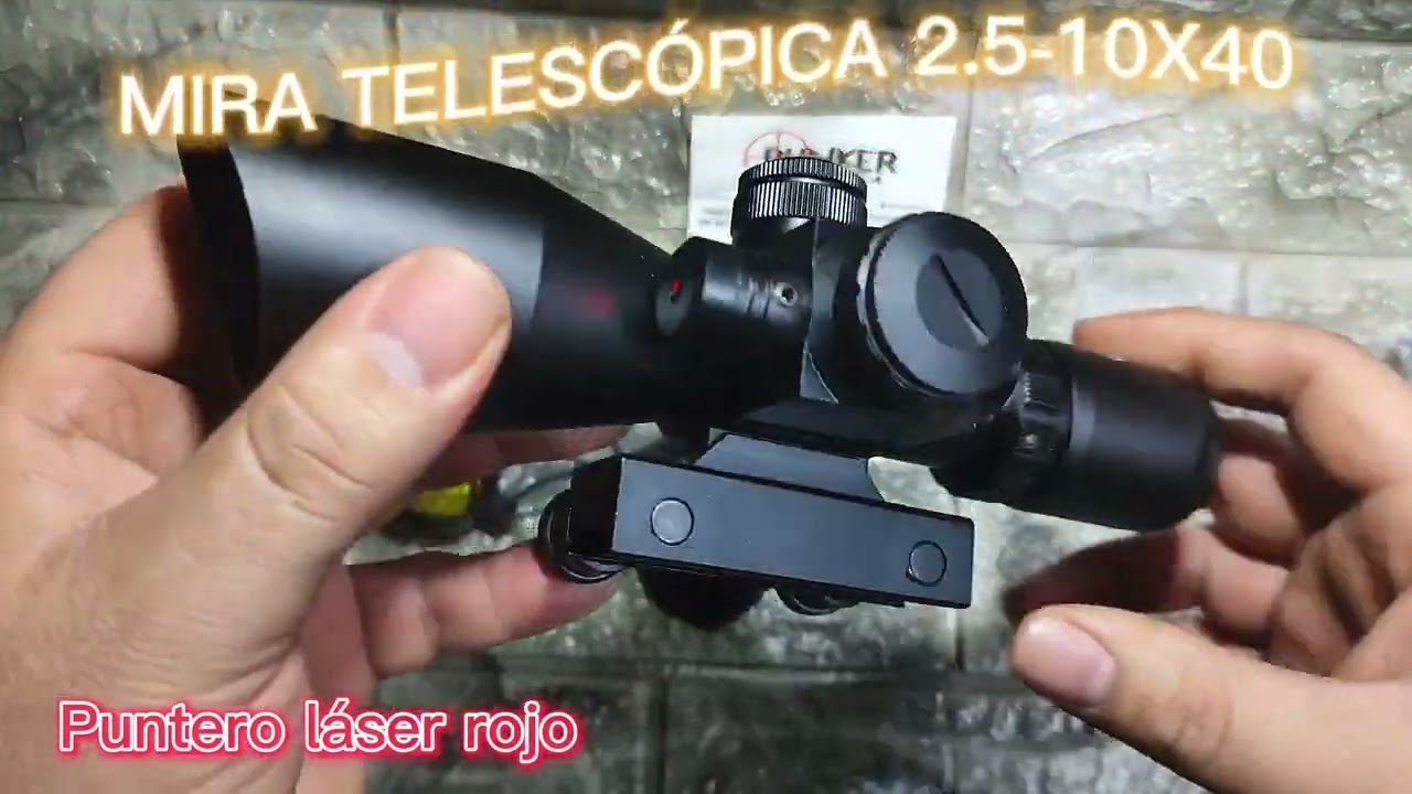 mira telescópica 2.5-10X40 