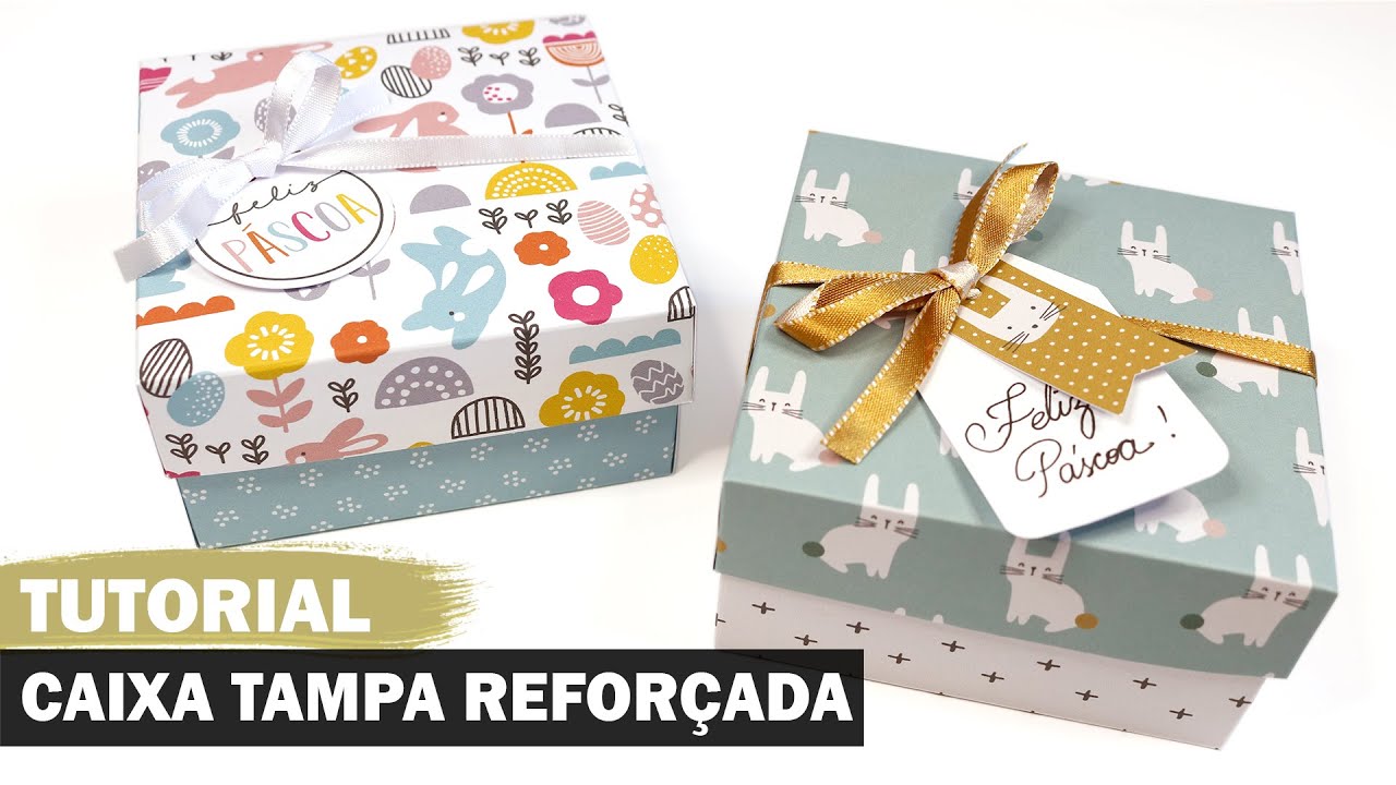 Caixa com tampa reforçada | Como fazer | Tutorial | DIY